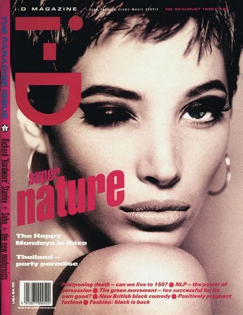 I D Magazine Cover Christy Turlington I D Magazine Cover