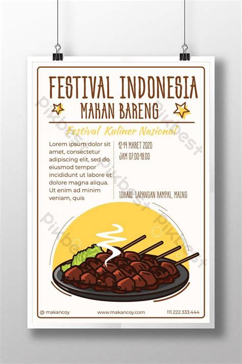 Poster Makanan Nusantara Poster Makanan Nusantara Contoh Desain