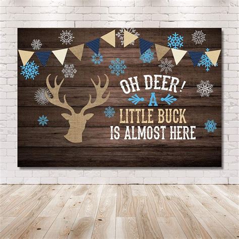 Mehofoto 7x5ft Oh Deer Boy Baby Shower Photography Background Props