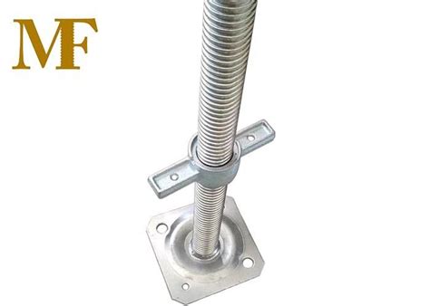 Adjustable Leveling 24 Galvanized Screw Jack With Base Plate Solid Type