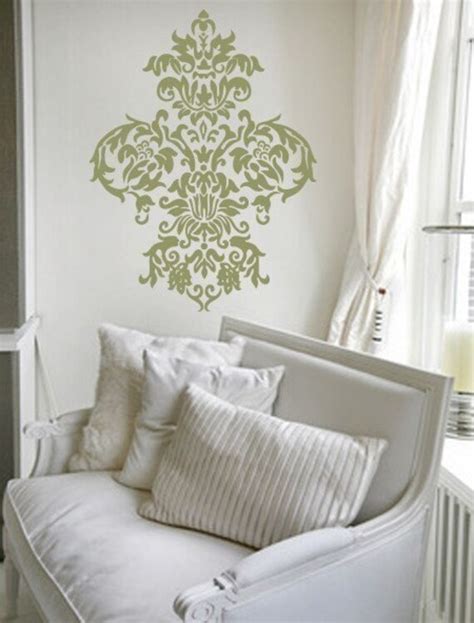 Items Similar To Large Damask Vinyl Wall Decal Art Baroque Sticker