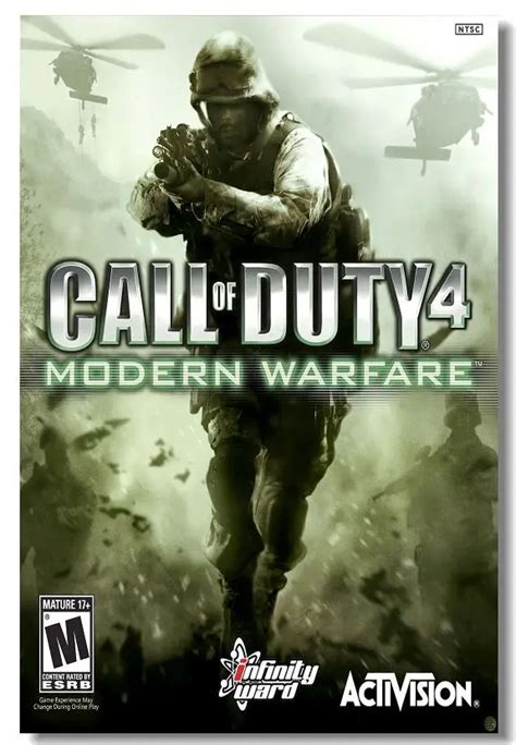 Call Of Duty 4 Modern Warfare Game Silk Wall Poster 48x3236x2430x20