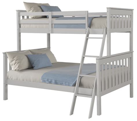 Converts from bunkbed to full bed and twin bed. Angel Line Brandon Twin over Full Bunk Bed, Gray - Walmart.com - Walmart.com