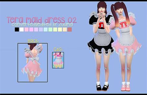 Home Zauma Sims 4 Sims 4 Mods Maid Dress