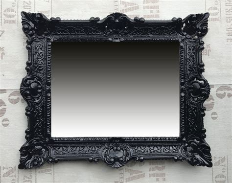 Antique Baroque Picture Frame In Black 56x46 Rectangular 30x40 Images