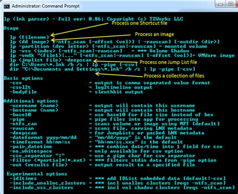 Windows Lnk Parsing Utility