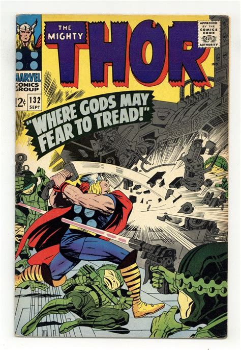 Thor 1962 Marvel 1st Series Journey Into Mystery 132 Vgfn 50