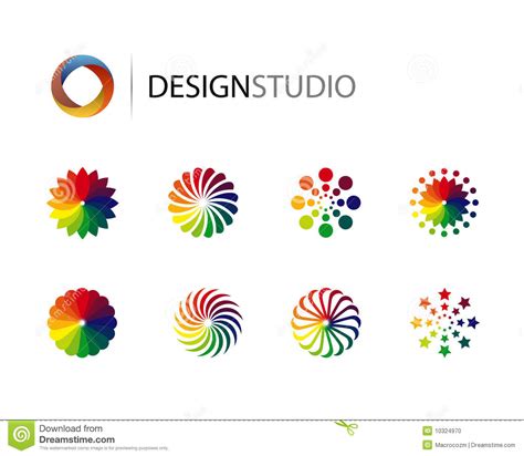 Set Of Design Graphic Logo Elements Stock Vector