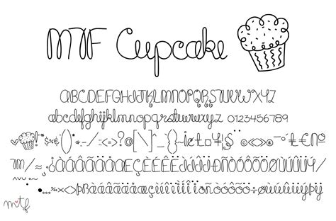 Cupcake Font By Miss Tiina · Creative Fabrica