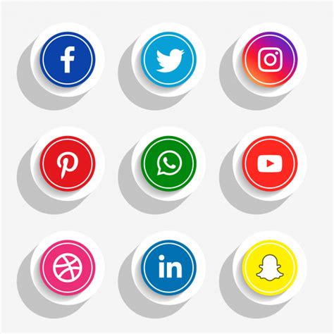 Recursos hechos por y para diseñadores. Descargar Iconos De Redes Sociales Png Gratis