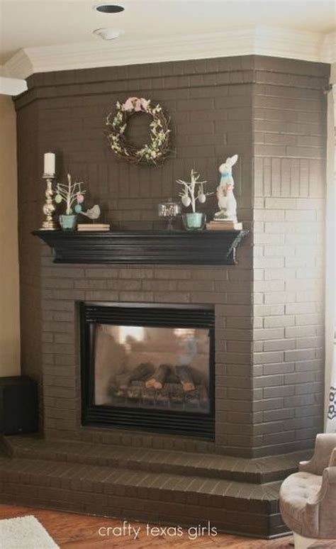 Rustic Brick Fireplace Living Rooms Decorations Ideas38 Homishome