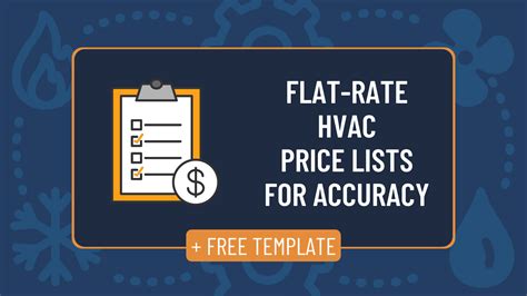 Hvac Flat Rate Pricing Template Free From Servicetitan