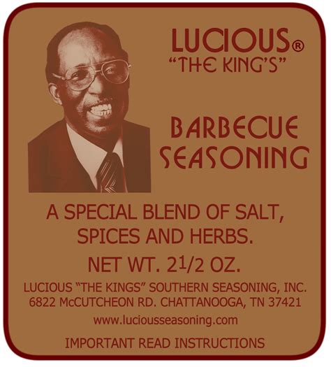 3 Packages Lucious The Kings Barbecue Seasoning