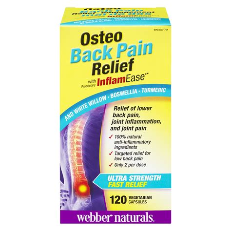 Webber Naturals Osteo Back Pain Relief With Inflamease 120s London
