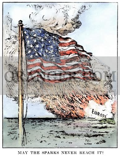 Image Of World War I Cartoon C1915 May The Sparks Never Reach It