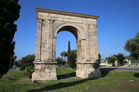 Roman Arches Arch De Bera In Tarragona All Pyrenees · France Spain