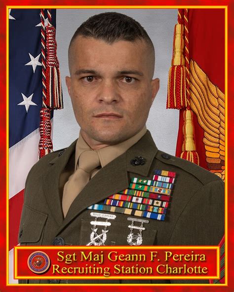 Sergeant Major Geann F Pereira 6th Marine Corps District Biography