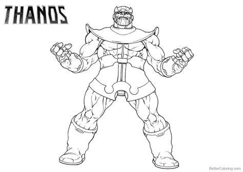 Adult Coloring Page Thanos Coloring Pages