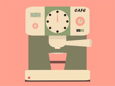 Coffee Machine  Illustration By Mica Andreea On Dribbble