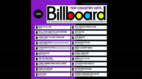 Billboard Top Country Hits 1984 Youtube