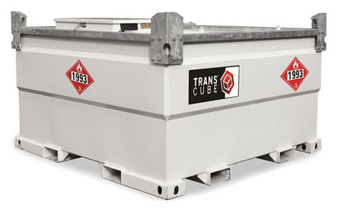 Transcube White Square Gasdiesel Fuel Tank 1242 Gal Capacity 11
