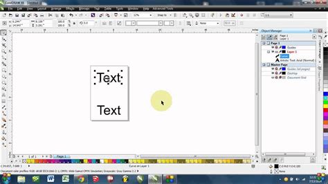 Introduction To Coreldraw Text And Curves Youtube