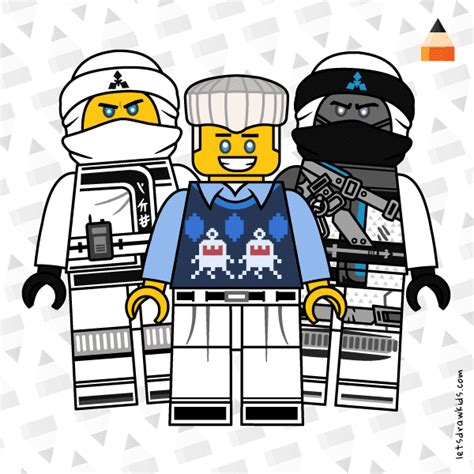 Drawing Lego Ninjago Zane Ninjago Season 9 The Lego Ninjago Movie