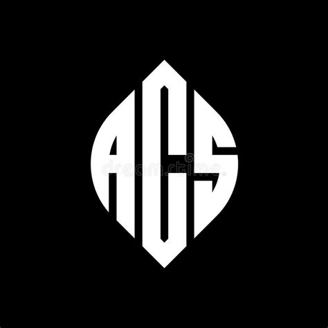 Acs Circle Letter Logo Design With Circle And Ellipse Shape Acs