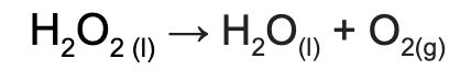 When manganese dioxide is added to hydrogen peroxide, oxygen and water are formed. Solved: Put water, hydrogen peroxide, and manganese ...