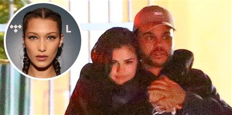 bella hadid unfollows selena gomez after she was spotted kissing the weeknd