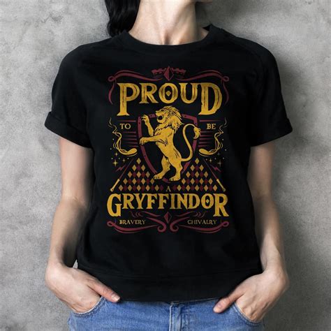 Proud Gryffindor Unisex T Shirt The Muggle Land Co T Shirt