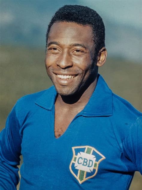 Pelé Wears The Jersey Of The 1958 World Cup Brazil Wc 1958