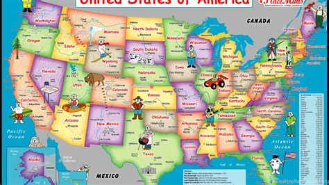 16 United States Of America Map Hd Wallpapers Desktop Background