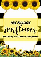 We've got classic birthday themed templates to go with any. FREE Printable Sunflower Birthday Invitation Templates ...
