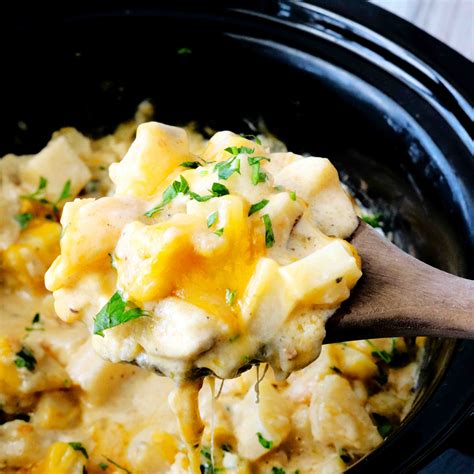 Crock Pot Cheesy Potatoes Recipe The Anthony Kitchen