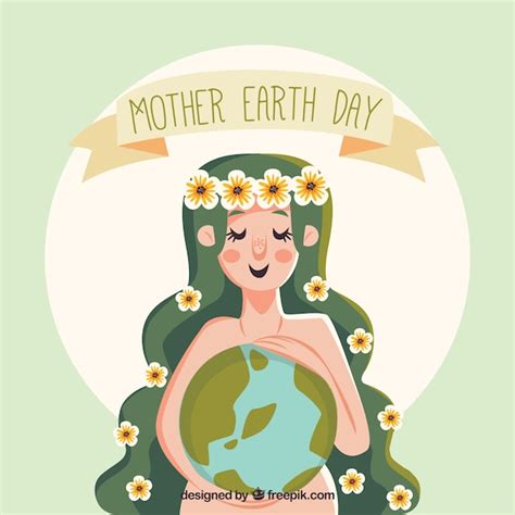 Fondo De La Madre Tierra Para El Día Internacional De La Tierra