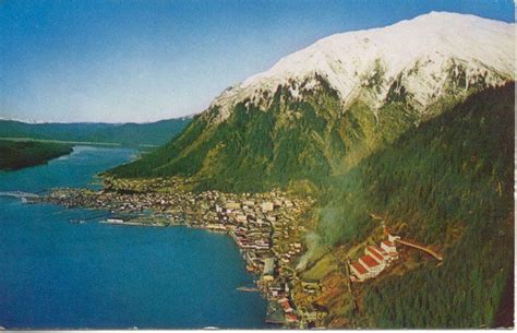 An Aerial Photo Of Juneau Alaska In About 1950 Juneau Alaska