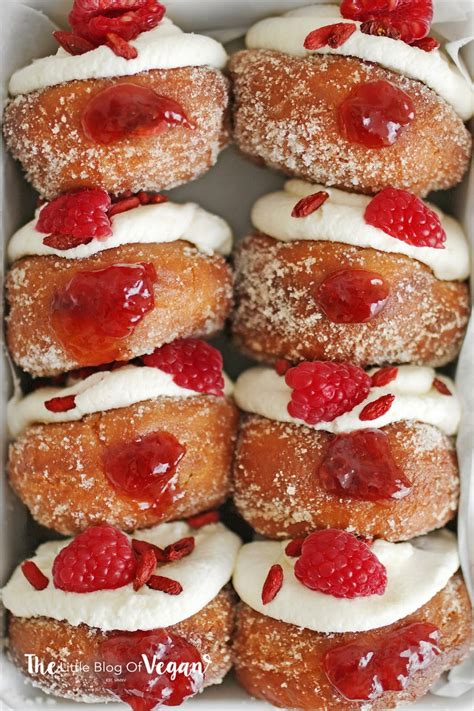 Easy Jam Filled Doughnuts Recipe The Little Blog Of Vegan