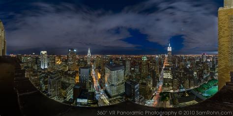 Manhattan Skyline Night 360° Panorama Sam Rohn 360° Photography