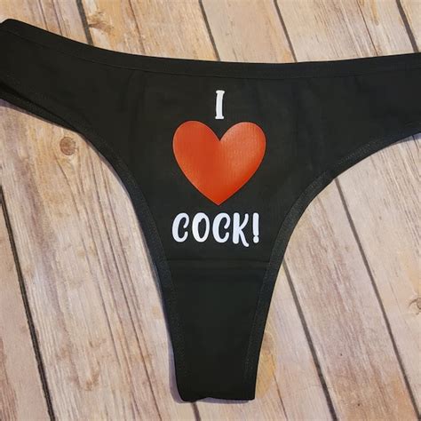 I Love Cocks Panties Etsy