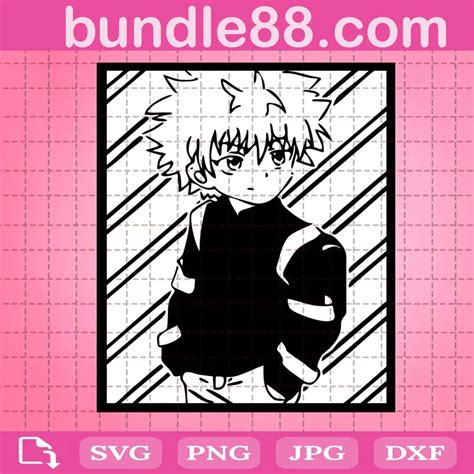 Killua Zoldyck Svg Svg Png Dxf Eps Cricut March 2024