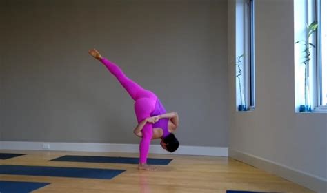 Pose Of The Week Challenge Your Balance And Flexibility With Bound Revolved Half Moon Pose