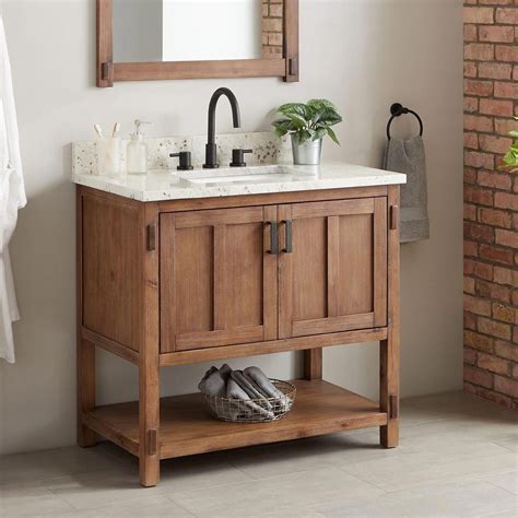 Wooden bathroom sink stands out magnificently in the bathroom and can easily transform sleek and cold bathroom into a modern natural interior. 30" Morris Console Vanity for Rectangular Undermount Sink - Bathroom Vanities - Bathroom # ...