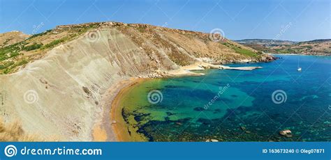 Beach Riviera Malta Stock Photo Image Of Rock Beautiful 163673240
