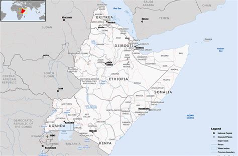 Hord Of African Somali Peninsula East Greater Region Faces Into The