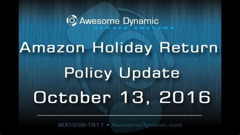 Amazon Holiday Return Policy Update & Details  YouTube