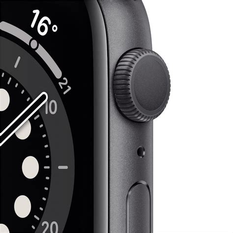 Apple Watch Series 6 Gps 44mm Space Gray Aluminium Case With Black