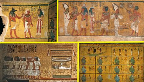 Four Walls Of King Tuts Tomb