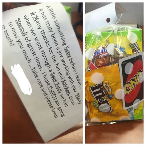 Maybe you would like to learn more about one of these? Candy letter as a farewell gift to Coworkers. | Goodbye ...