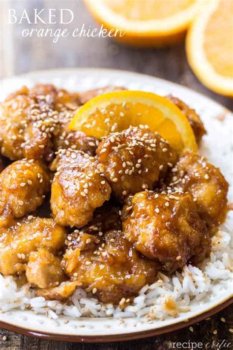 Spread chicken evenly bottom of work, and cook until it's golden brown and crispy, about a couple minutes. Baked Orange Chicken | Healthy Chicken Recipes